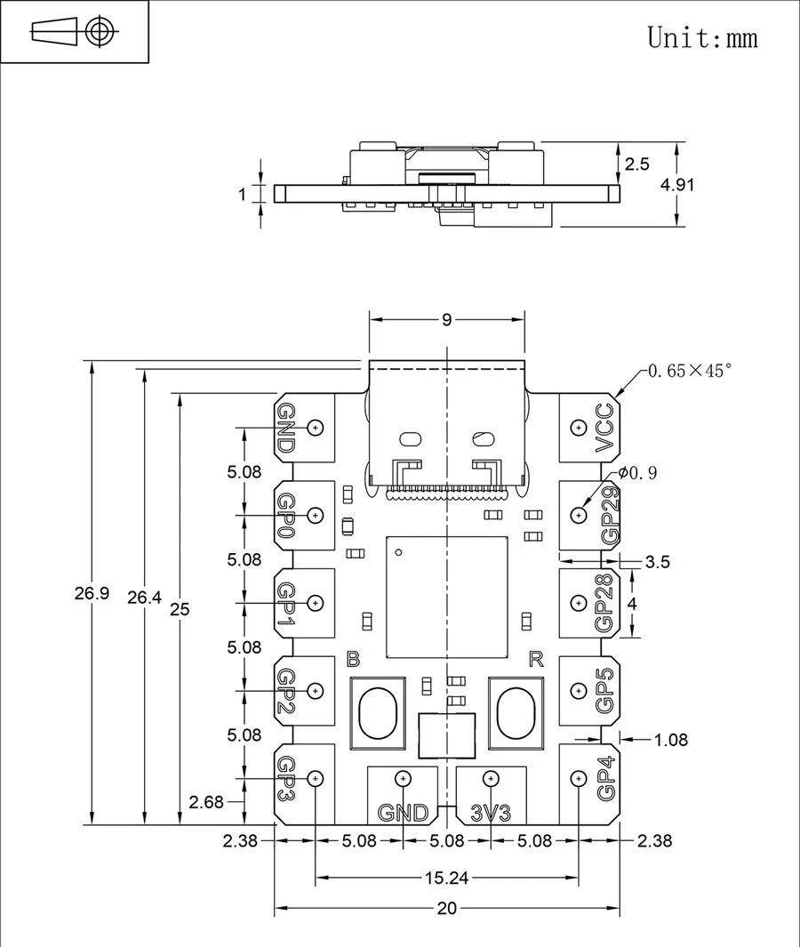 DFRobot Beetle RP2040 Mini