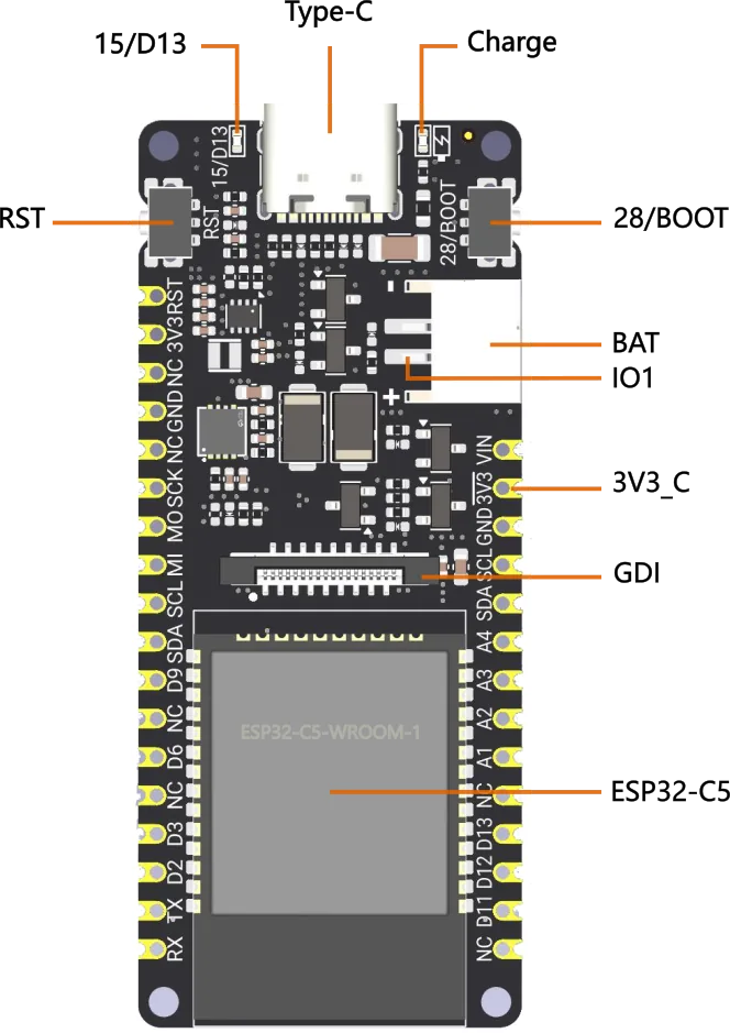 DFRobot FireBeetle 2 ESP32-C5 Dev Kit