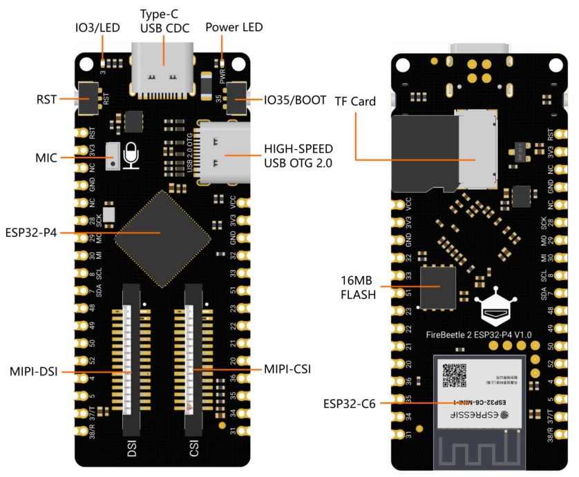 DFRobot FireBeetle 2 ESP32-P4