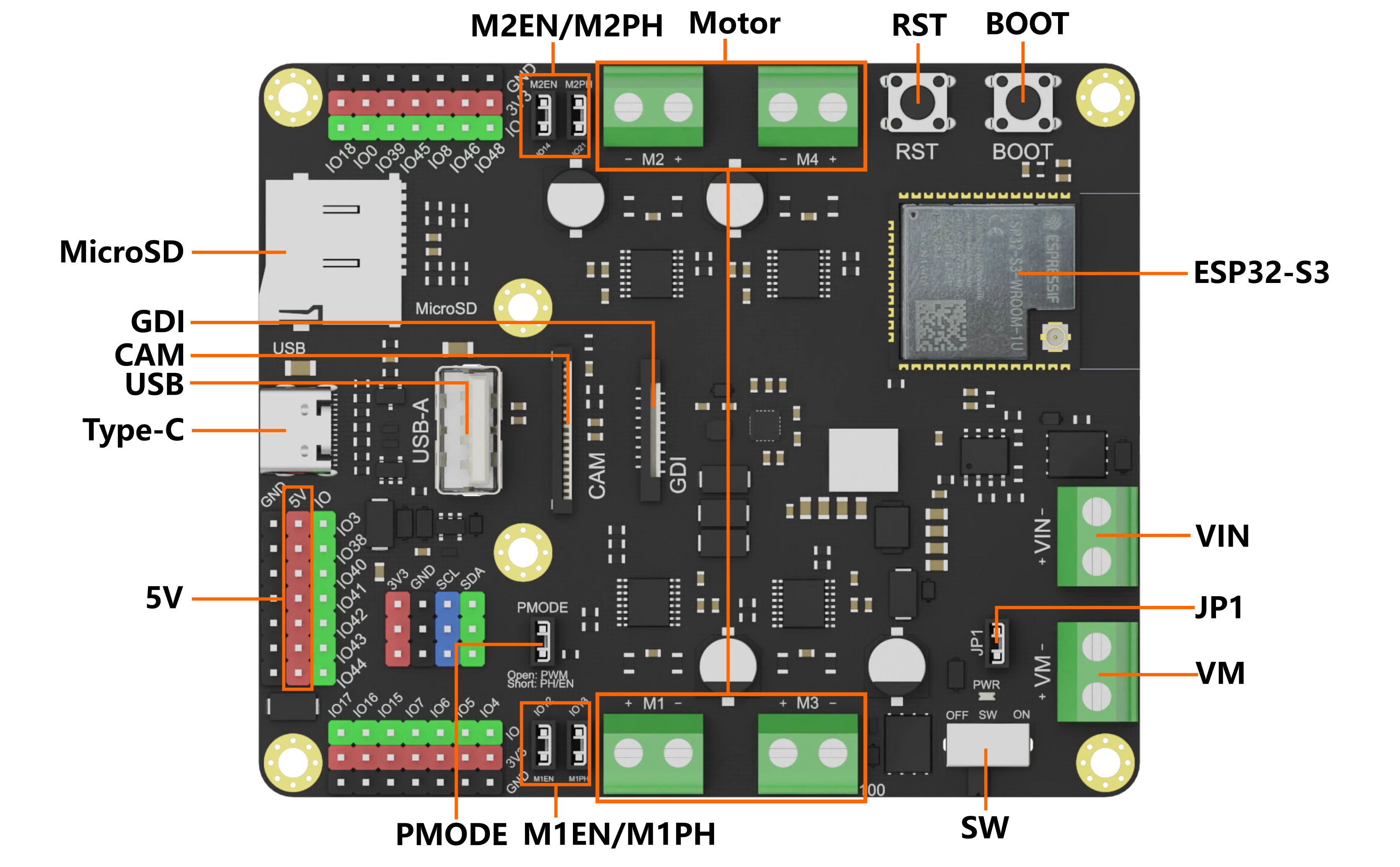 DFRobot Romeo ESP32-S3 Robot