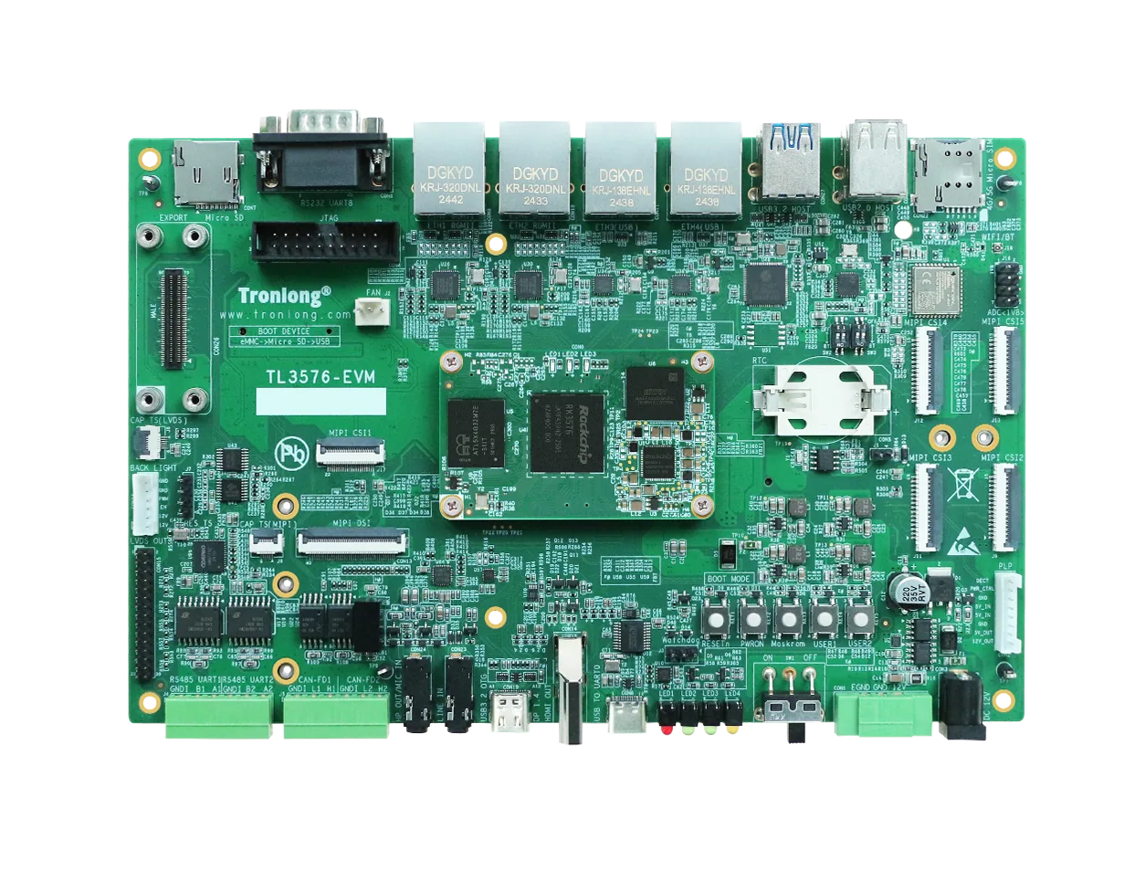 RK3576工业评估板-DDR5 B2B