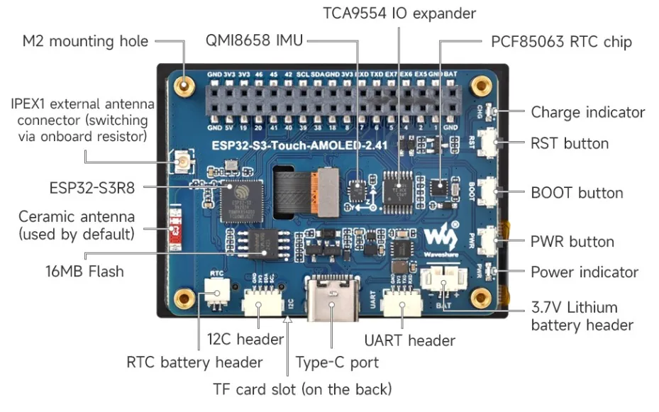 Waveshare ESP32-S3-Touch-AMOLED-2.41