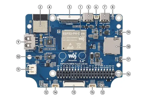 Waveshare ESP32-P4-WIFI6-Touch-LCD-3.4C